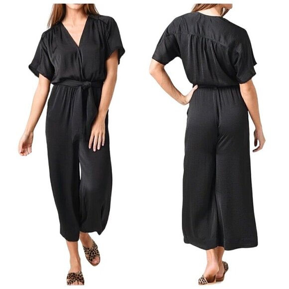Brochu Walker Ally Black Tie Waist Jumpsuit, Size XS, New with tag - Picture 2 of 14